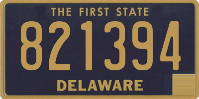 DE license plate 821394