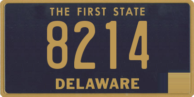 DE license plate 8214