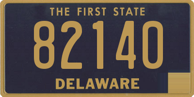 DE license plate 82140