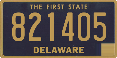 DE license plate 821405
