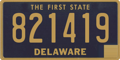 DE license plate 821419
