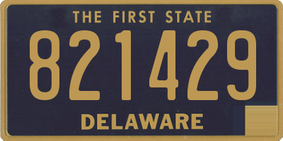 DE license plate 821429