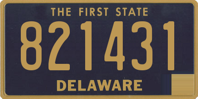 DE license plate 821431