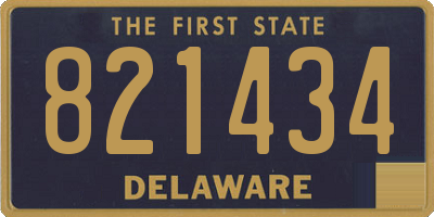 DE license plate 821434