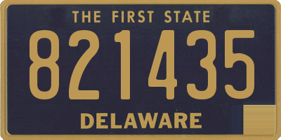 DE license plate 821435