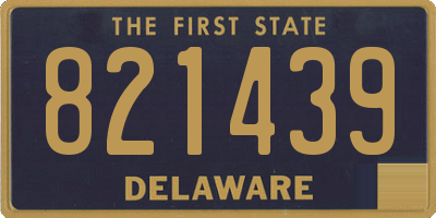 DE license plate 821439