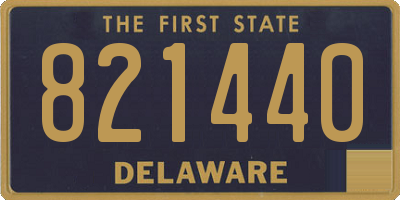 DE license plate 821440