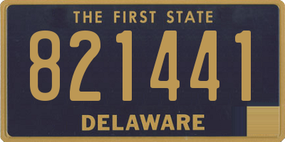 DE license plate 821441