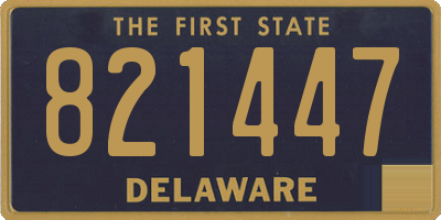 DE license plate 821447