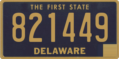DE license plate 821449