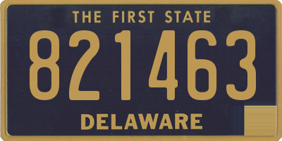 DE license plate 821463