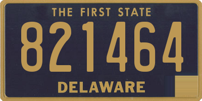 DE license plate 821464