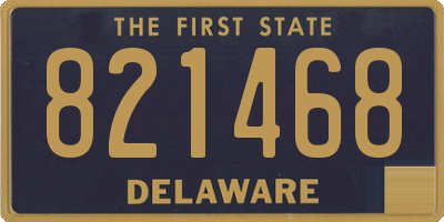 DE license plate 821468