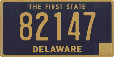DE license plate 82147