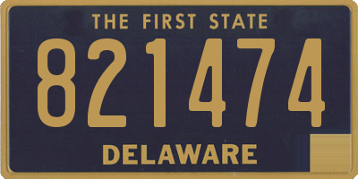 DE license plate 821474