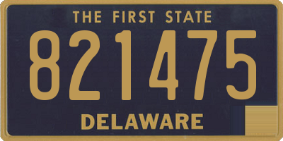 DE license plate 821475