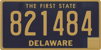 DE license plate 821484