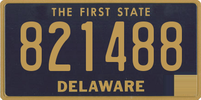 DE license plate 821488