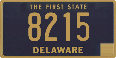 DE license plate 8215