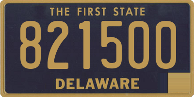 DE license plate 821500