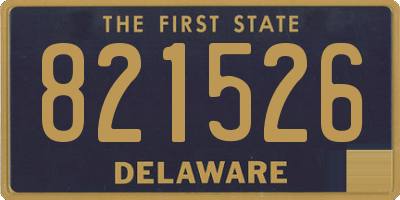DE license plate 821526