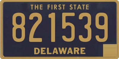 DE license plate 821539