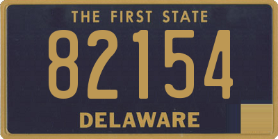 DE license plate 82154