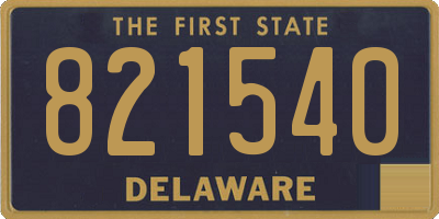 DE license plate 821540