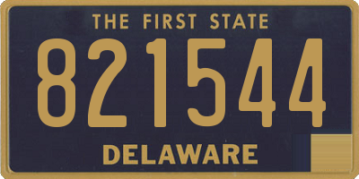 DE license plate 821544