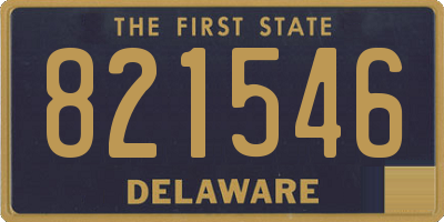 DE license plate 821546