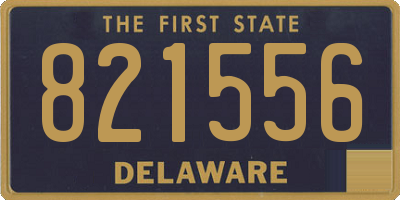 DE license plate 821556