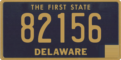 DE license plate 82156