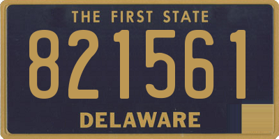 DE license plate 821561