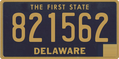 DE license plate 821562