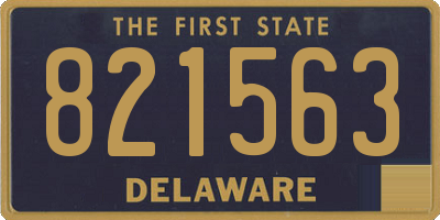 DE license plate 821563