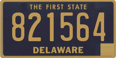 DE license plate 821564