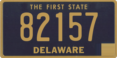 DE license plate 82157