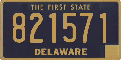DE license plate 821571
