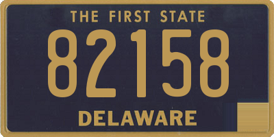 DE license plate 82158