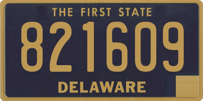 DE license plate 821609