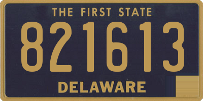 DE license plate 821613