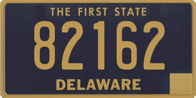 DE license plate 82162