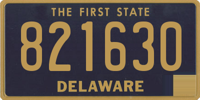 DE license plate 821630