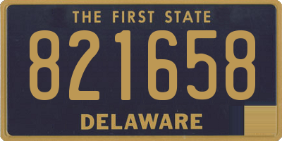 DE license plate 821658