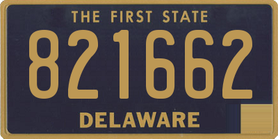 DE license plate 821662