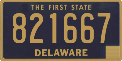 DE license plate 821667