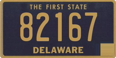 DE license plate 82167