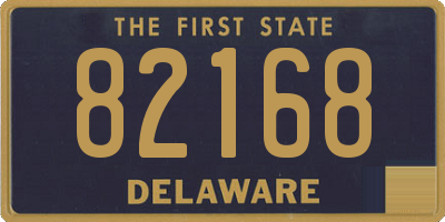 DE license plate 82168