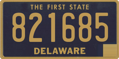 DE license plate 821685
