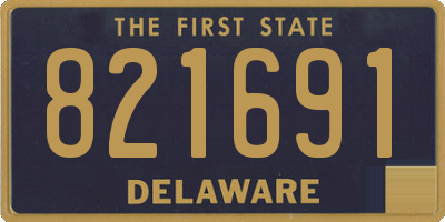 DE license plate 821691